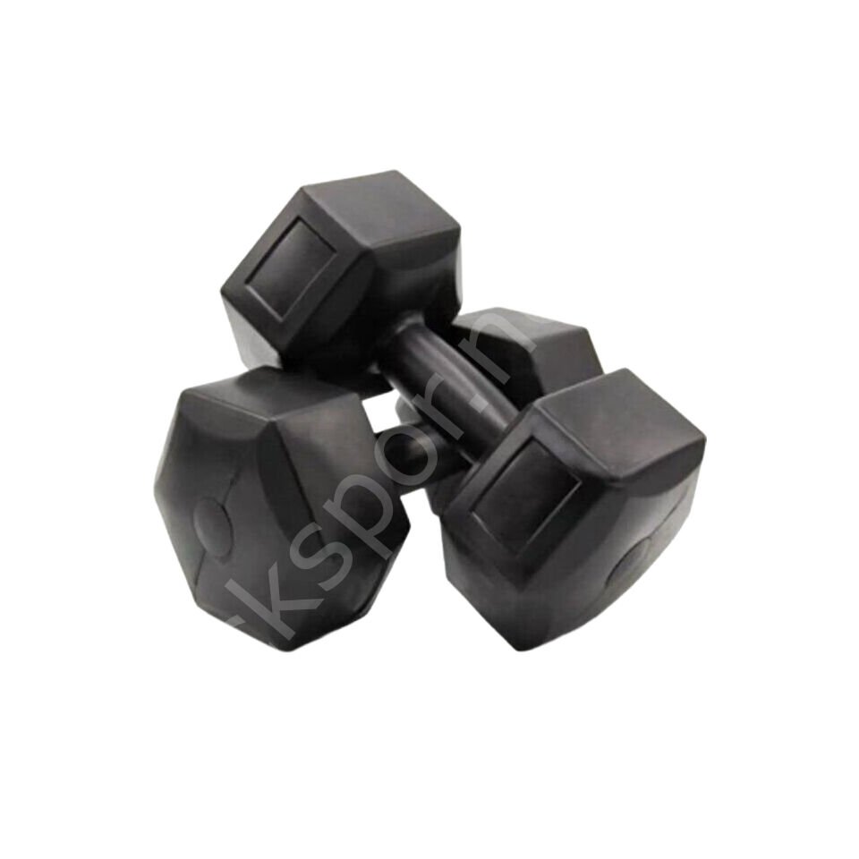 2 x 7 KG Plastik Dambıl Siyah