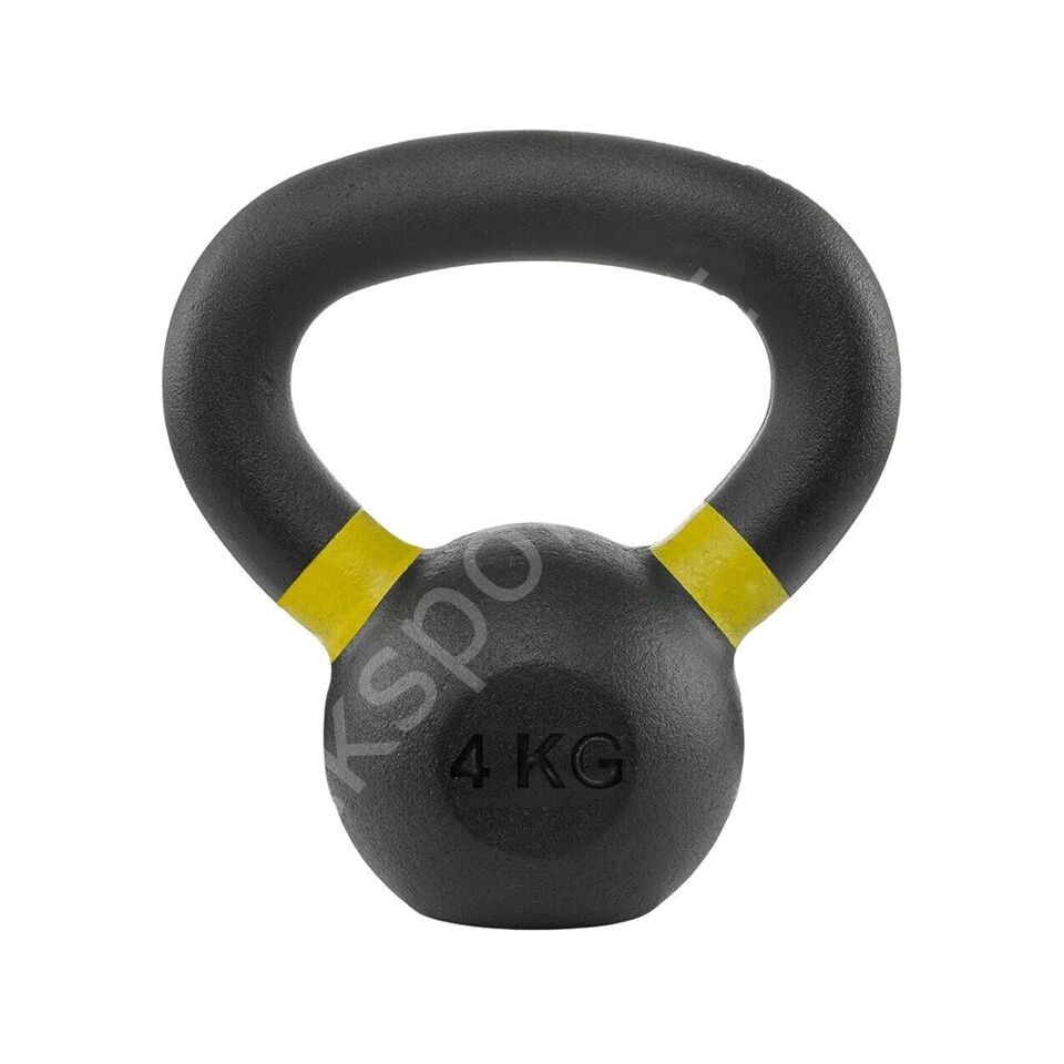 4 KG Döküm Kettlebell – Fitness, Crossfit ve Kol Çalıştırıcı
