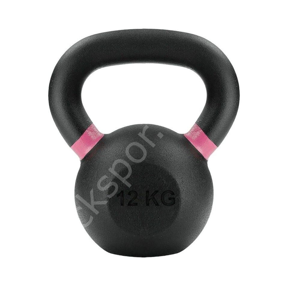 12 KG Döküm Kettlebell – Ev Spor ve Kas Geliştirme Seti