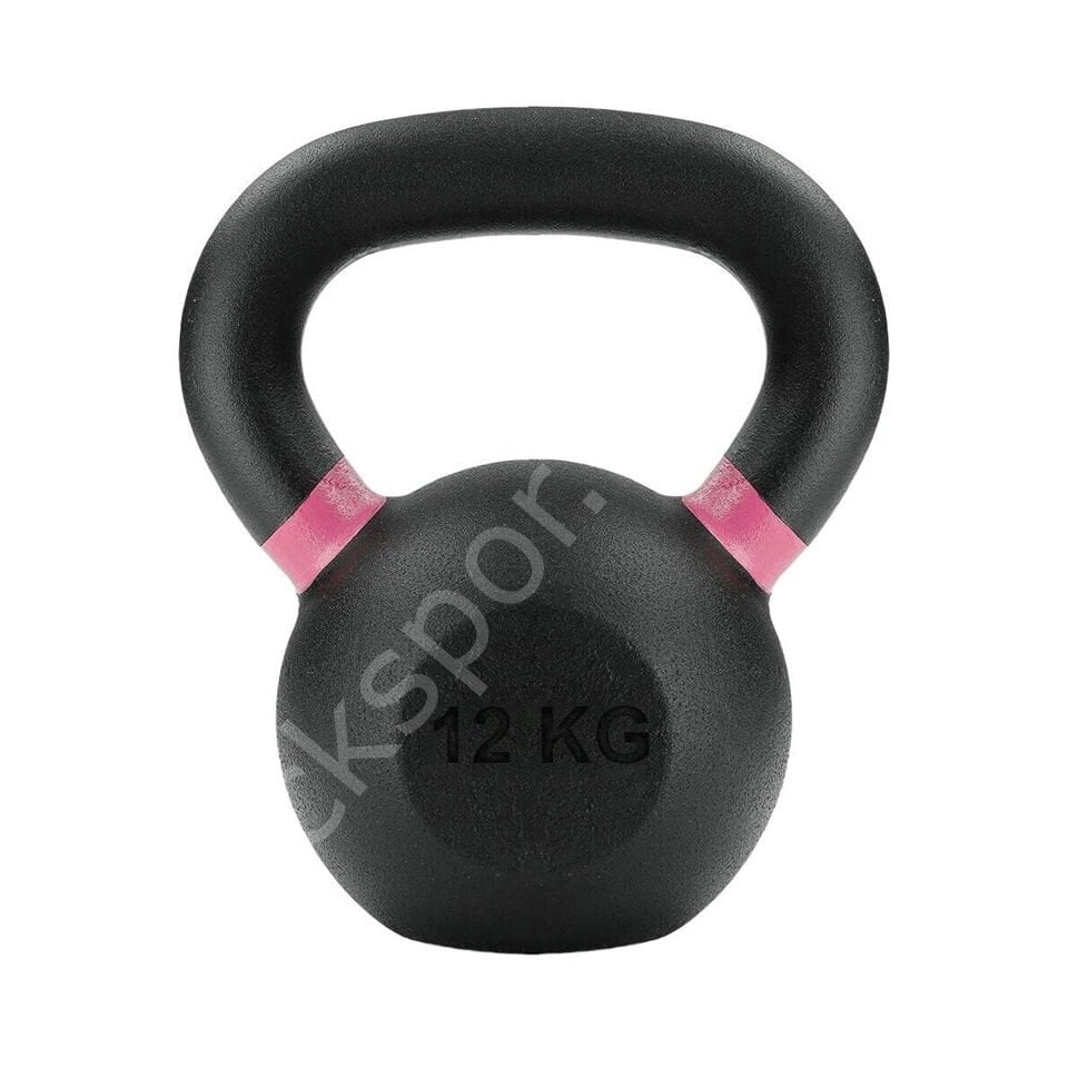 12 KG Döküm Kettlebell – Ev Spor ve Kas Geliştirme Seti