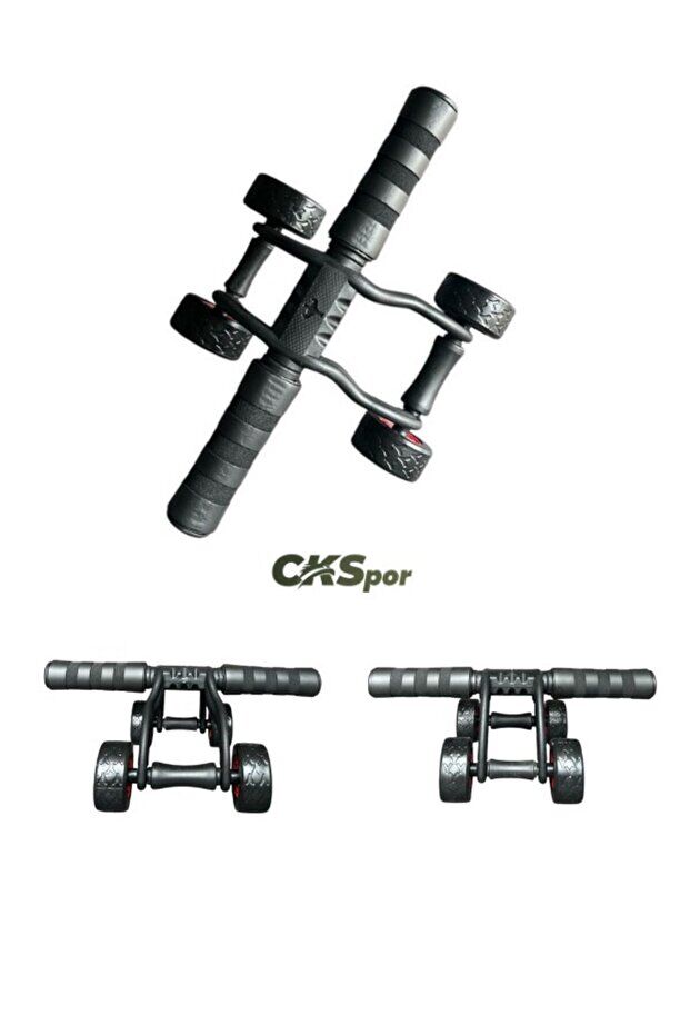 4 Tekerlekli Mekik Aleti – Karın Kası Çalıştırma & Evde Spor Ekipmanı