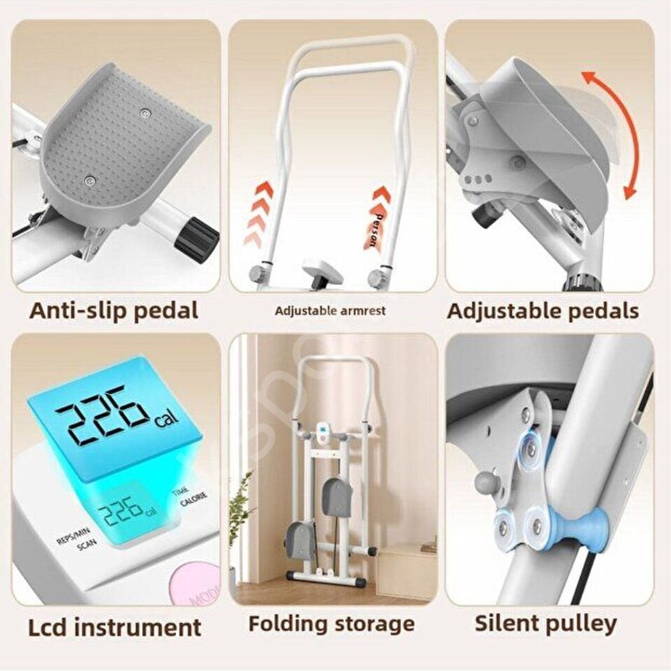 Katlanabilir Dikey Tırmanma Aleti - 120 KG Kapasiteli