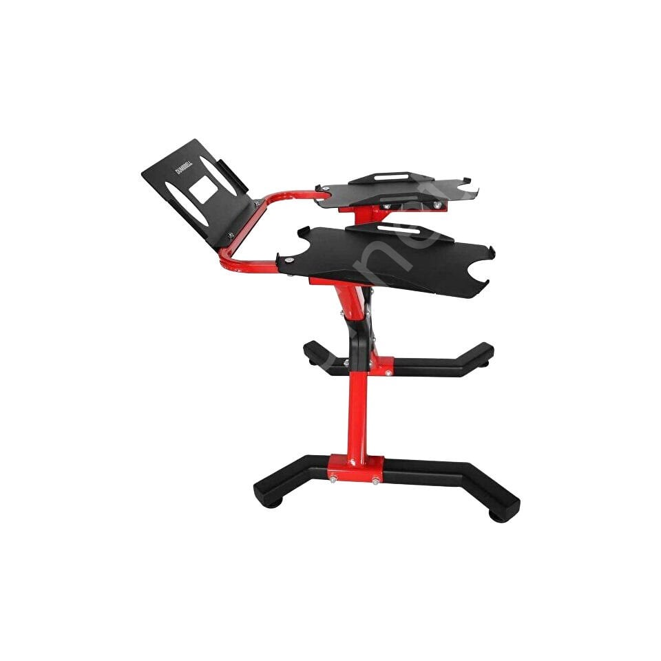 Dambıl Standı Kırmızı – Ev Spor ve Ağırlık Dambıl Rafı