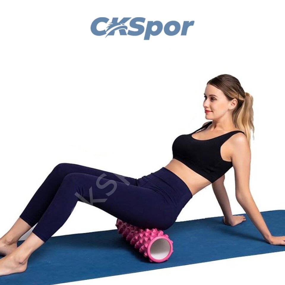 Foam Roller Pembe – Pilates ve Fitness Masaj Egzersiz Rulosu