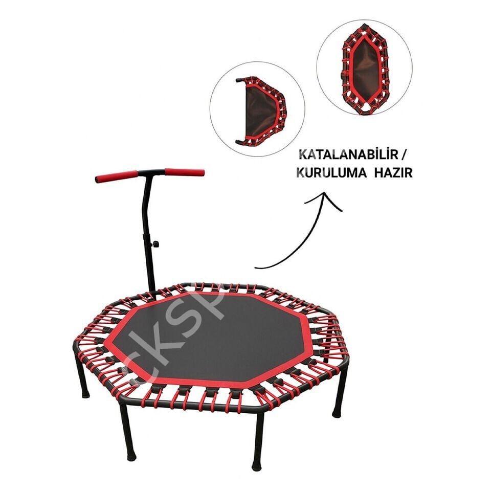 135 CM Sekizgen Katlanabilir Ev Tipi Katlanır Trambolin