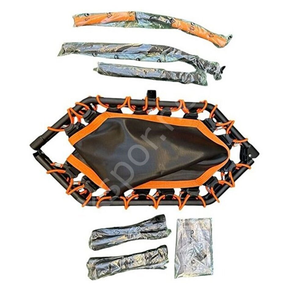 135 CM Sekizgen Katlanabilir Ev Tipi Katlanır Turuncu Trambolin