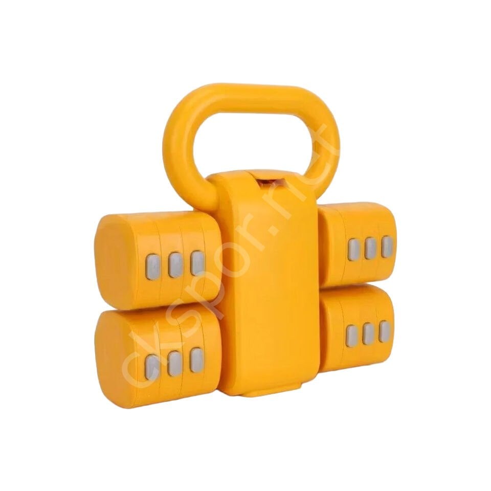 Ayarlanabilir Dambıl ve Kettlebell Seti 5,5 Kg Sarı